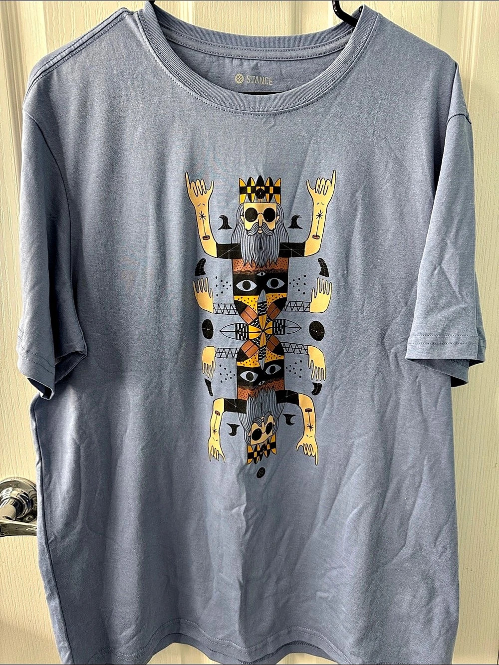 NWOT Stance Men’s Graphic Crew Neck T-Shirt Blue XL